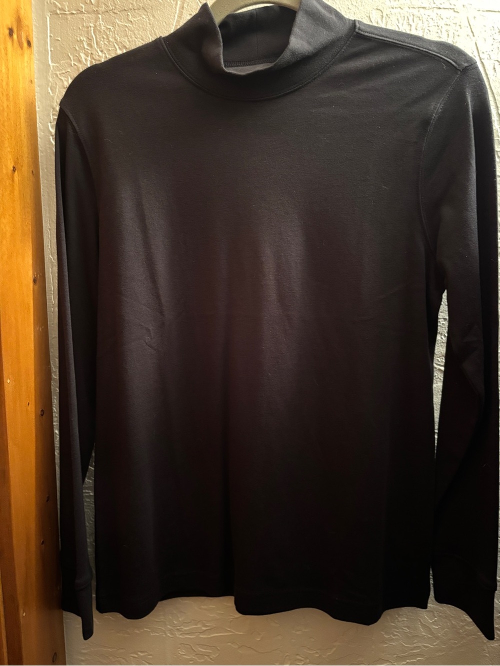Women’s Land’s End Black Loose Turtleneck/Mock Neck Size Small - Picture 5 of 7